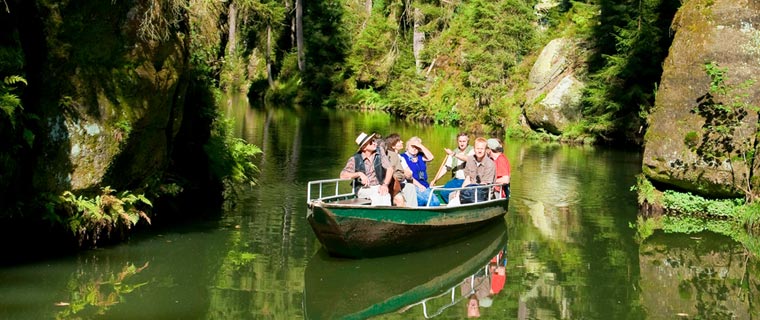 Kahnfahrt auf der Oberen Schleuse